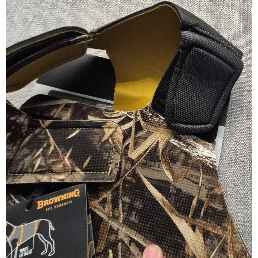 NWT Browning Neoprene Camo Max-5 Dog hunting Vest XXL Chest Protector adjustable